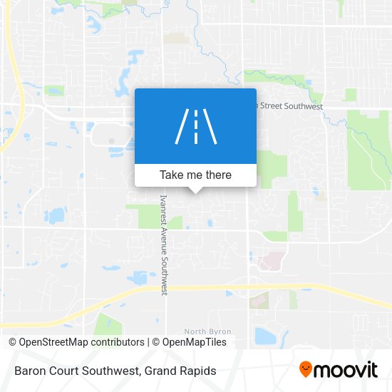 Baron Court Southwest map