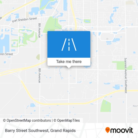 Barry Street Southwest map
