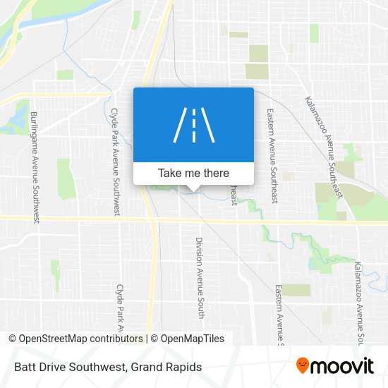 Batt Drive Southwest map