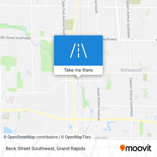Beck Street Southwest map