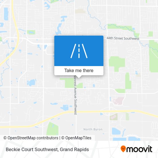Mapa de Beckie Court Southwest