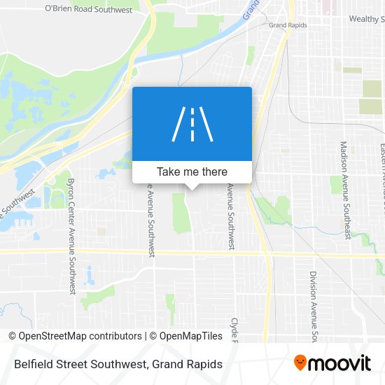 Mapa de Belfield Street Southwest