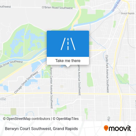 Berwyn Court Southwest map
