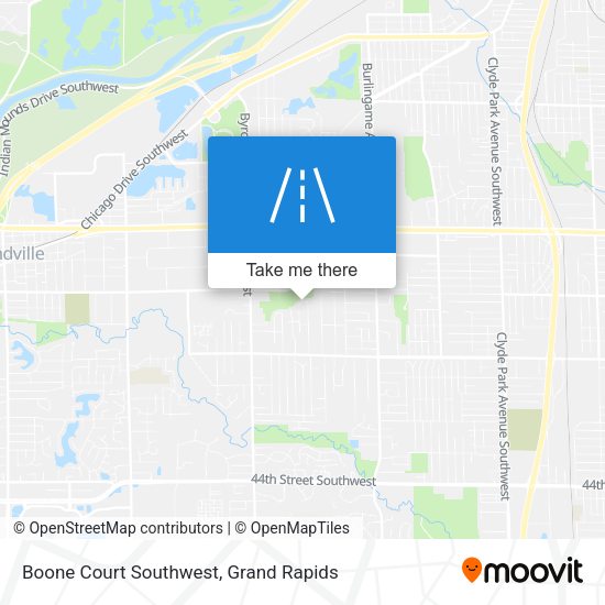 Mapa de Boone Court Southwest