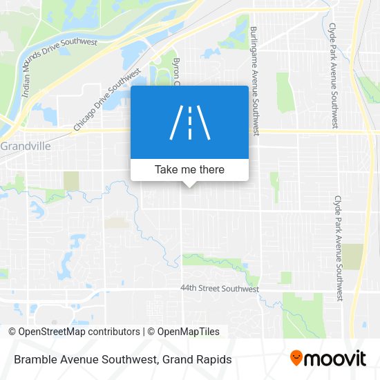 Mapa de Bramble Avenue Southwest