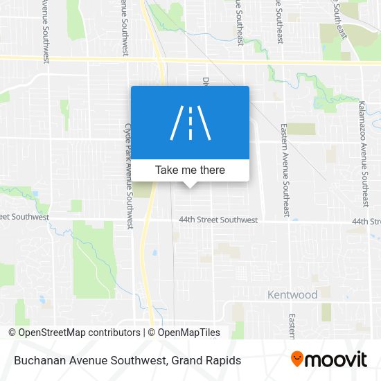 Buchanan Avenue Southwest map