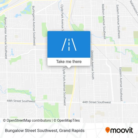 Bungalow Street Southwest map
