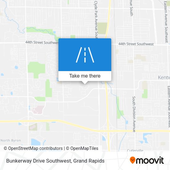 Bunkerway Drive Southwest map