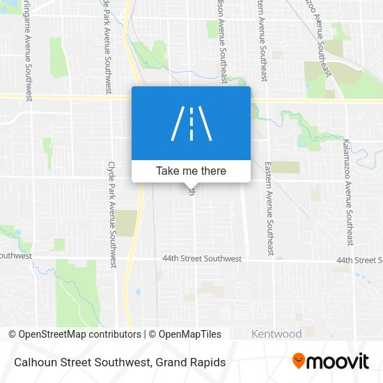 Calhoun Street Southwest map
