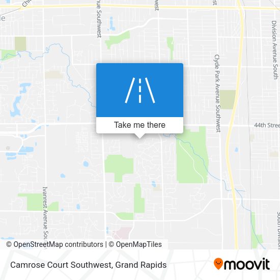 Mapa de Camrose Court Southwest