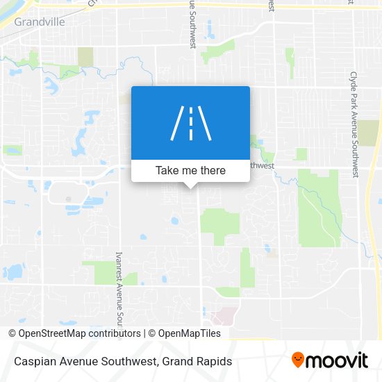 Mapa de Caspian Avenue Southwest