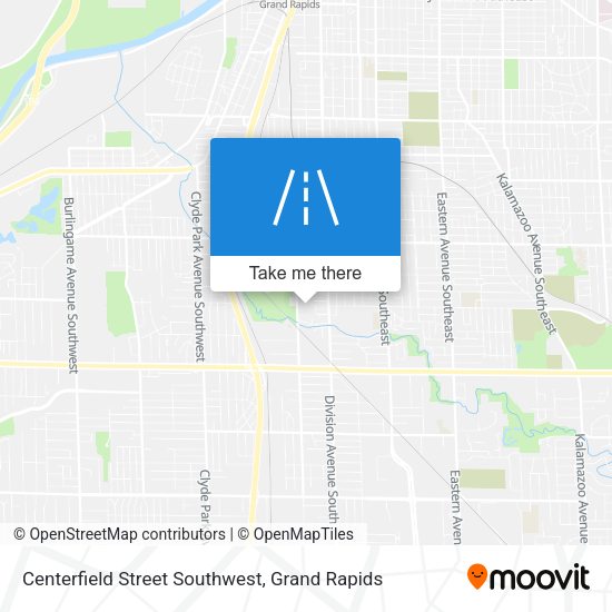 Centerfield Street Southwest map