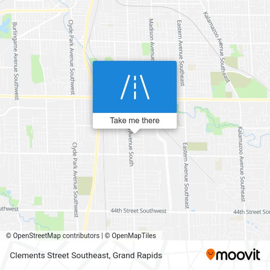 Mapa de Clements Street Southeast