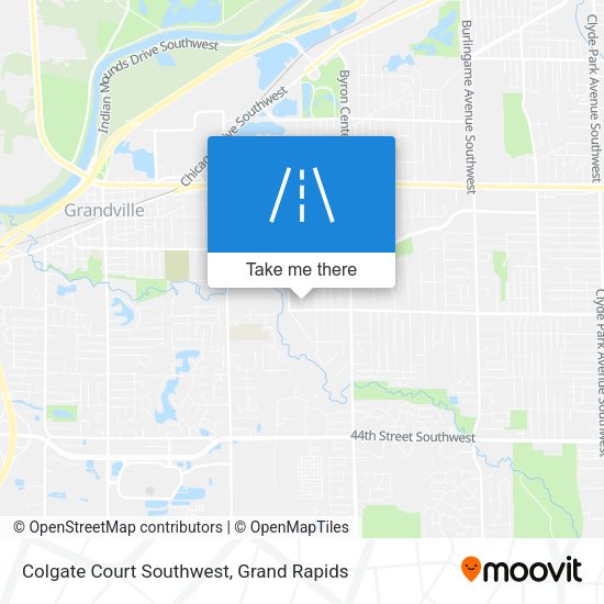 Colgate Court Southwest map