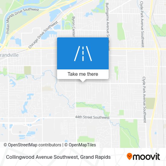 Mapa de Collingwood Avenue Southwest