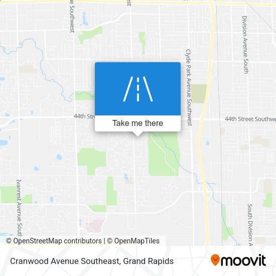 Cranwood Avenue Southeast map