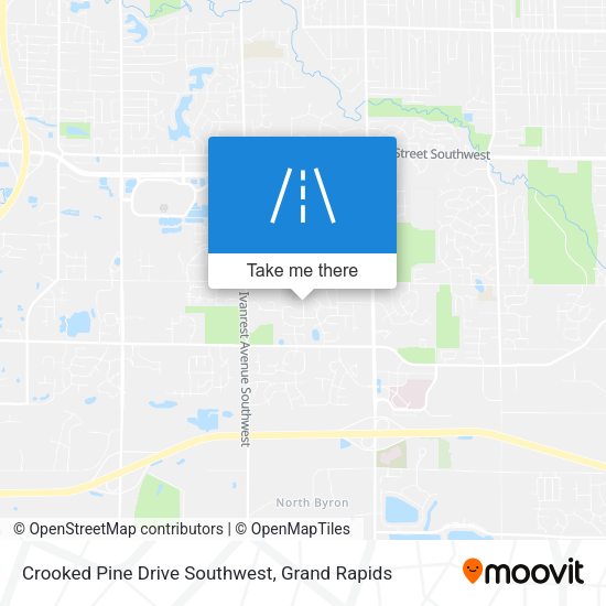 Crooked Pine Drive Southwest map