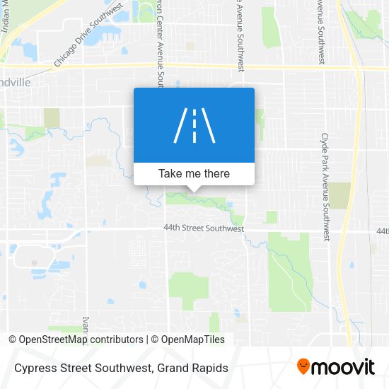 Cypress Street Southwest map