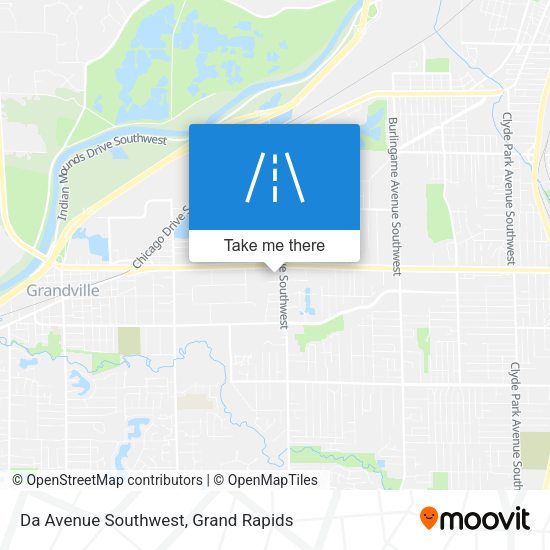 Mapa de Da Avenue Southwest