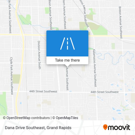 Dana Drive Southeast map