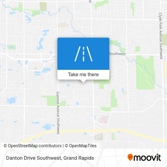 Mapa de Danton Drive Southwest