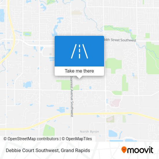 Debbie Court Southwest map