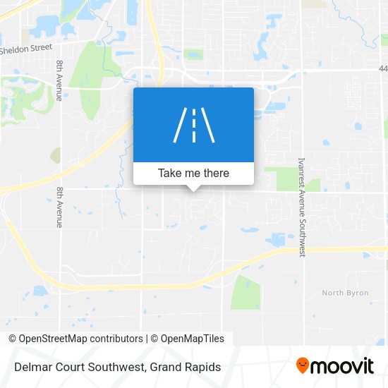 Delmar Court Southwest map