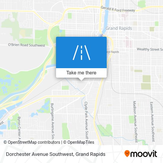 Dorchester Avenue Southwest map