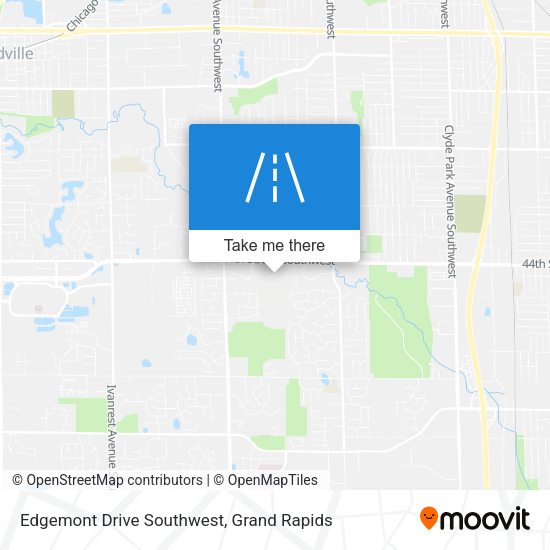 Edgemont Drive Southwest map