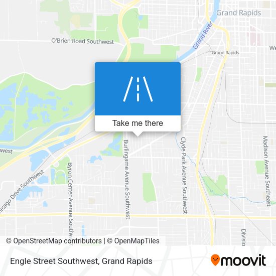 Engle Street Southwest map