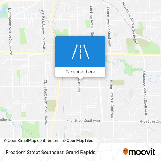Mapa de Freedom Street Southeast