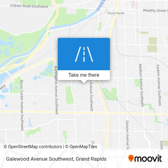 Galewood Avenue Southwest map