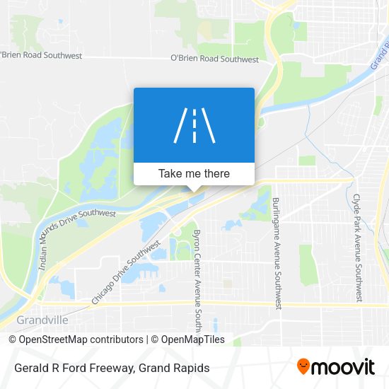Gerald R Ford Freeway map
