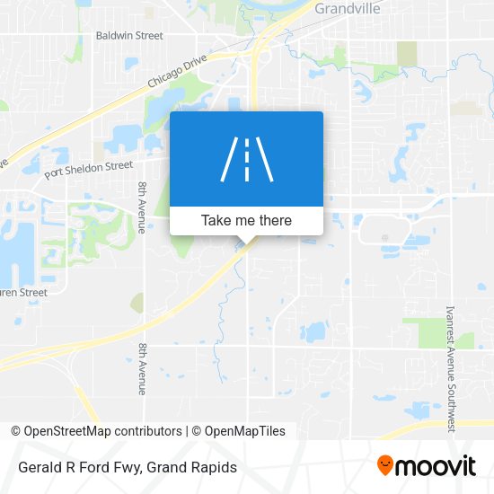 Gerald R Ford Fwy map