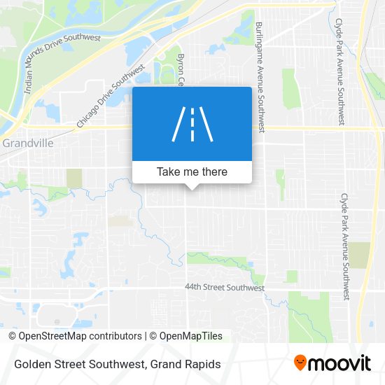 Mapa de Golden Street Southwest