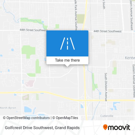 Mapa de Golfcrest Drive Southwest