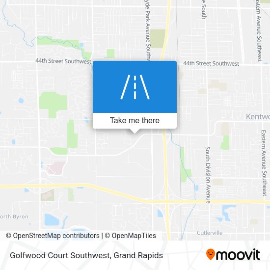 Mapa de Golfwood Court Southwest