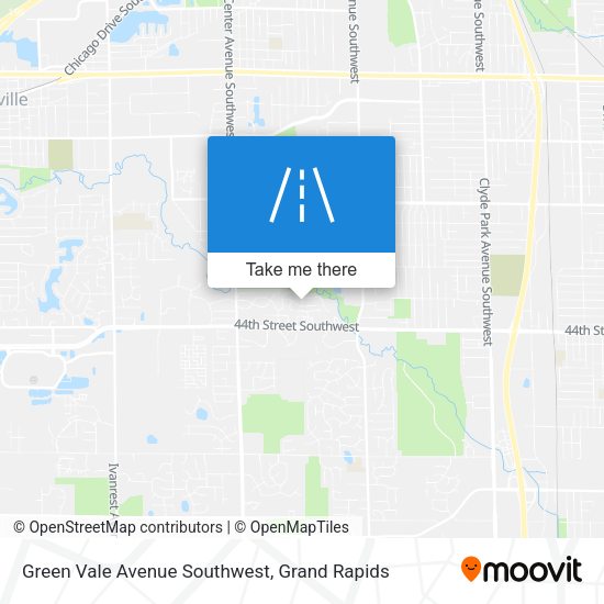 Green Vale Avenue Southwest map