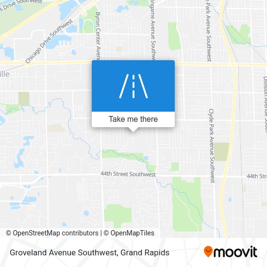 Groveland Avenue Southwest map