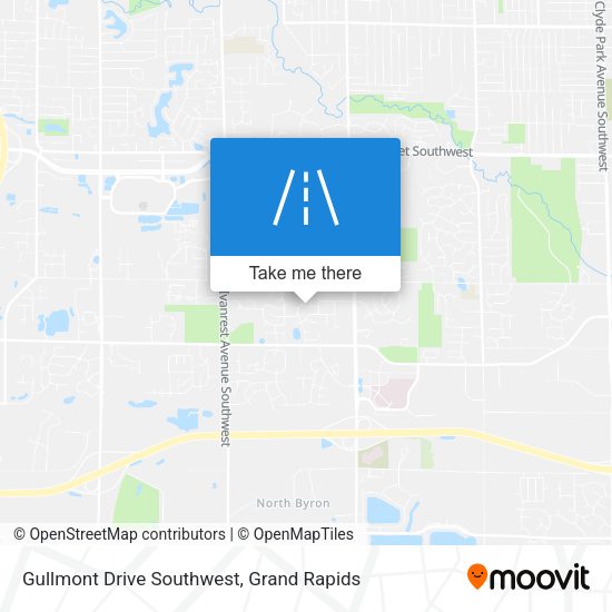 Gullmont Drive Southwest map