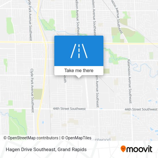 Hagen Drive Southeast map