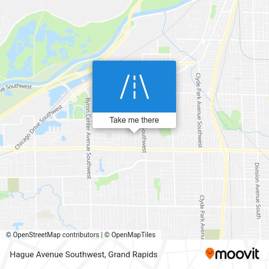 Hague Avenue Southwest map