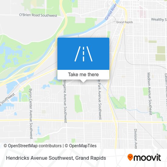Mapa de Hendricks Avenue Southwest