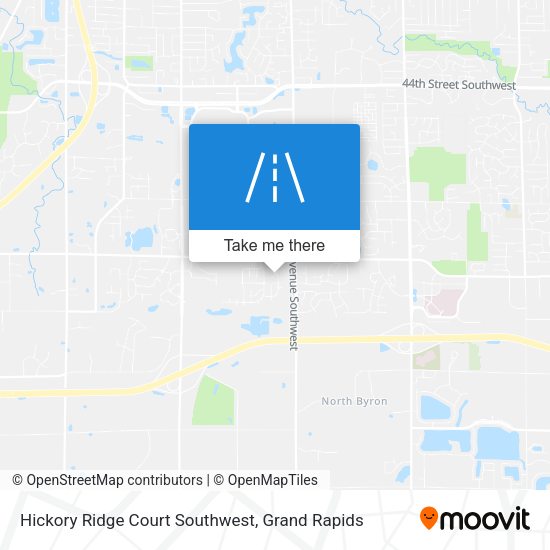 Mapa de Hickory Ridge Court Southwest