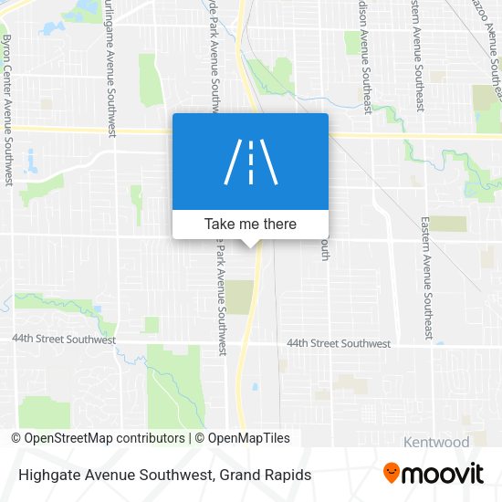 Highgate Avenue Southwest map