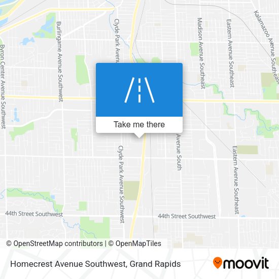 Homecrest Avenue Southwest map