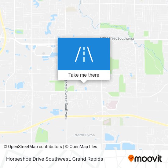 Horseshoe Drive Southwest map