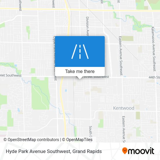 Hyde Park Avenue Southwest map