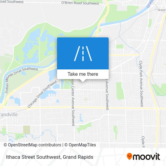 Mapa de Ithaca Street Southwest