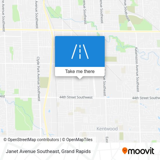 Janet Avenue Southeast map